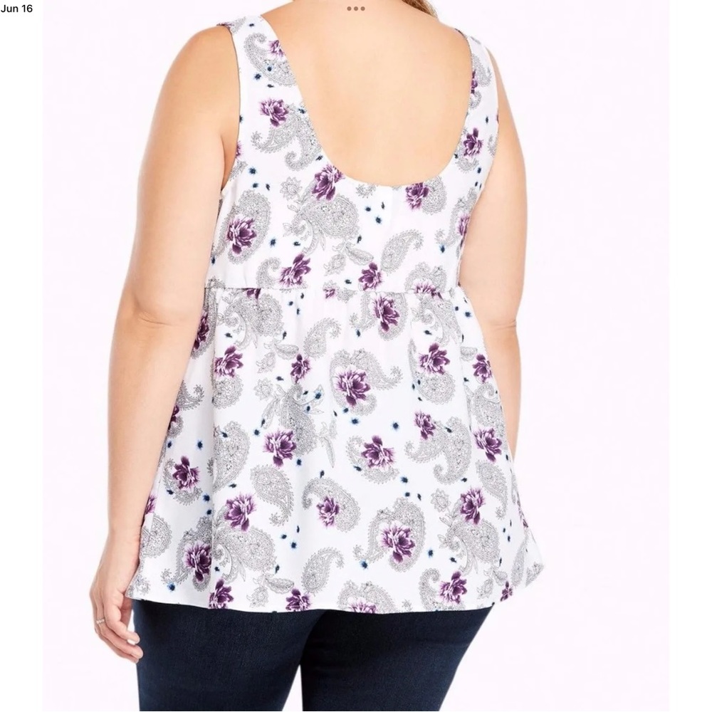 Torrid Babydoll Tank SZ 00 (Large)